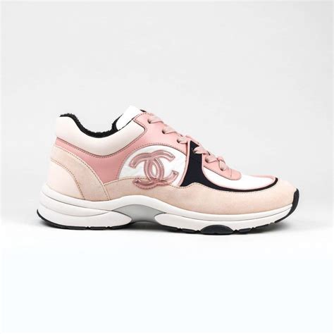 pink and black chanel shoes|Chanel sneakers pink.